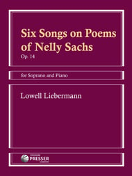 Six Songs on Poems of Nelly Sachs, Op. 14 Vocal Solo & Collections sheet music cover